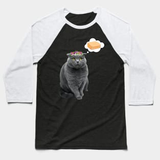 Cute cat wants toast Baseball T-Shirt